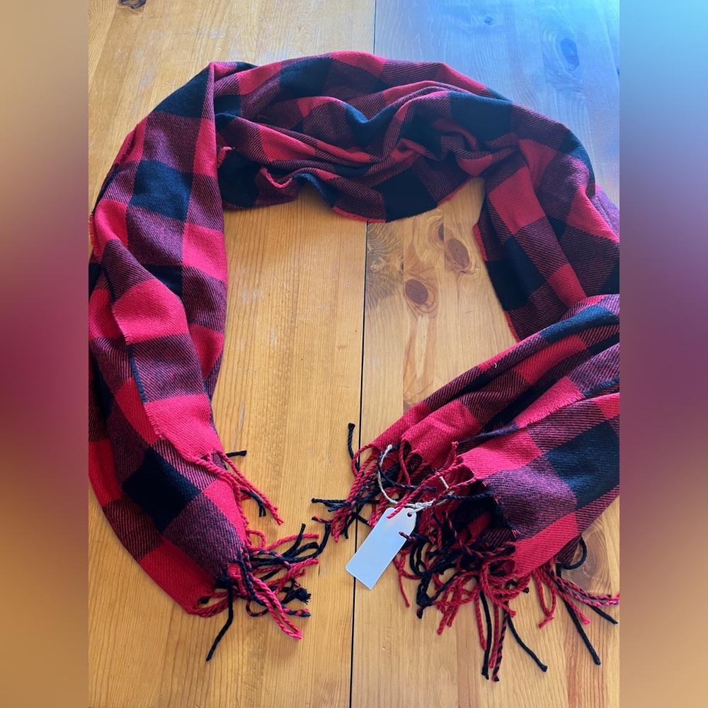 Soft Plaid Mud Pie Scarf
